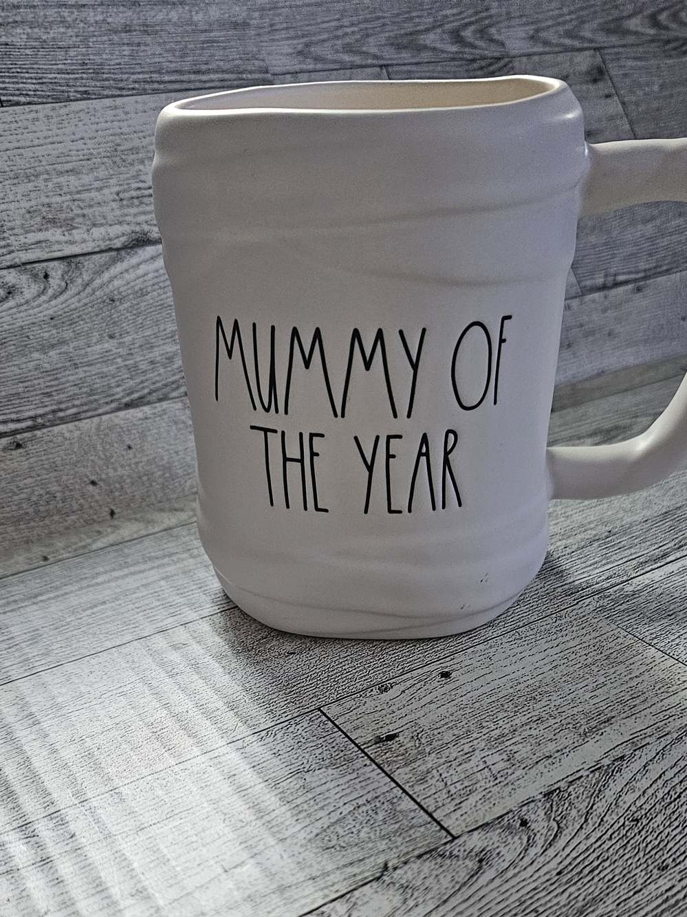 Rae Dunn White 'Mummy of the Year' Ceramic Mug